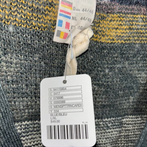 Urban Renewal Knit Cardigan Sweater Aztec Southwester Size L/XL Wool Blend Italy - Picture 7 of 16